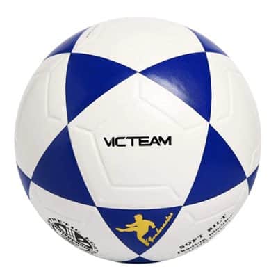 כדורגל מס' 4 PU לאספלט, כחול-לבן Victeam