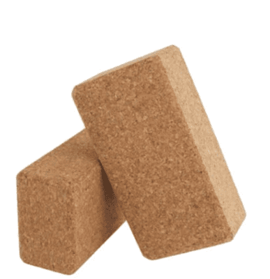 קוביית יוגה משעם (זוג) NATURAL Cork